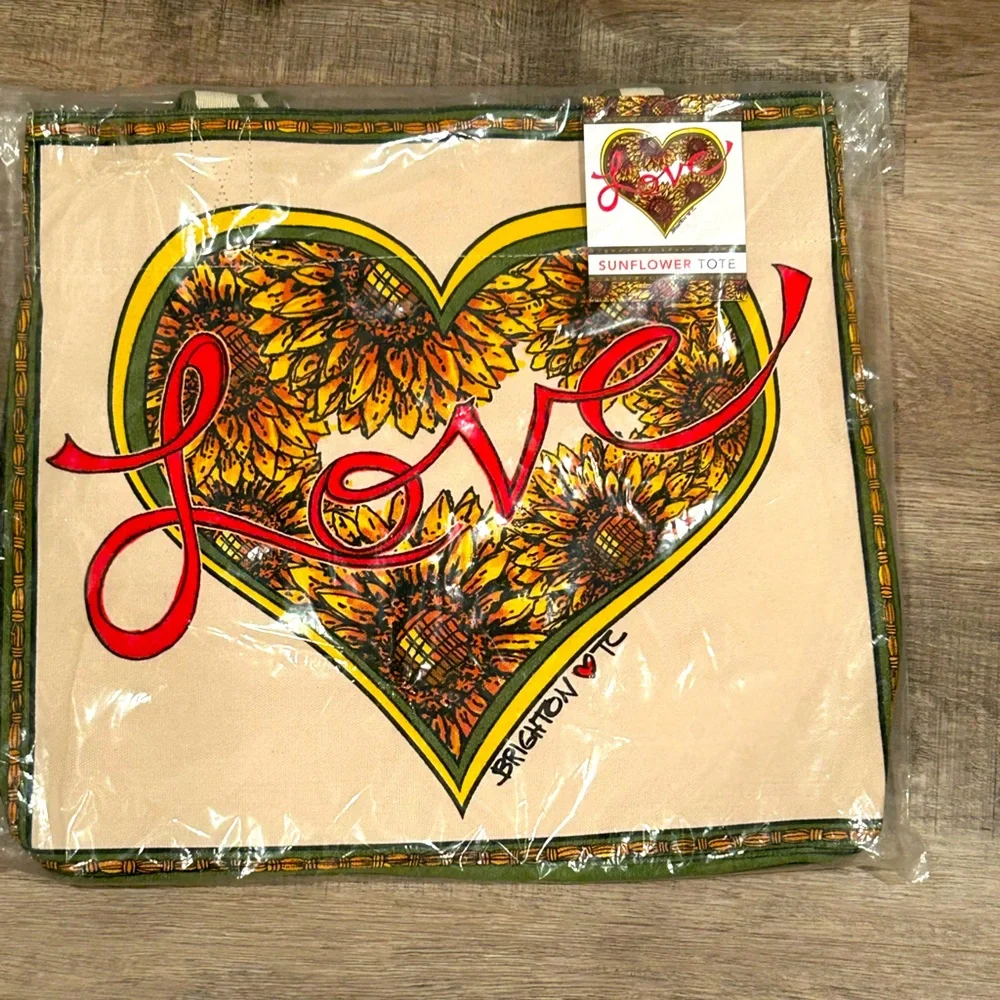 Brighton LoVe Perfect Sunflower Tote Bag “Something Wonderful is About to Happen - Picture 2 of 6